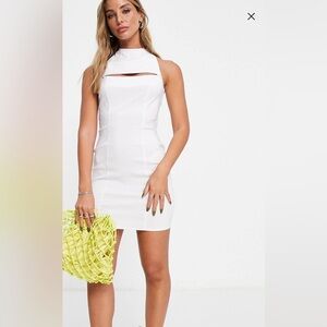ASOS DESIGN Racer Mini Dress with Slit Detail